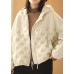 Luxury Beige hooded Patchwork Pockets Winter Duck Down Jackets